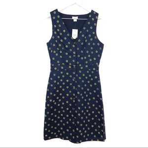 J. Crew Factory V-Neck Button-Front Dress